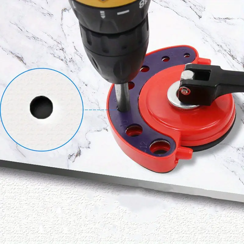 Drillmatic™ - Ghidaj Ajustabil pentru Gaurire in Sticla si Placi, cu Ventuza