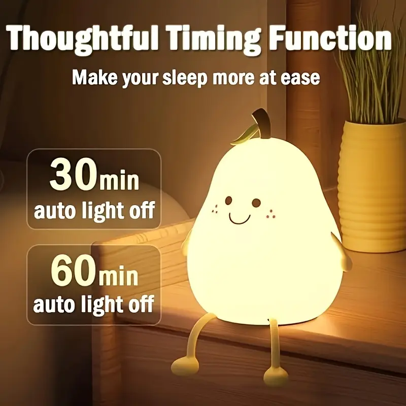 PearGlow™ - Lampa de Noapte in Forma de Para cu Lumini de Diferite Culori