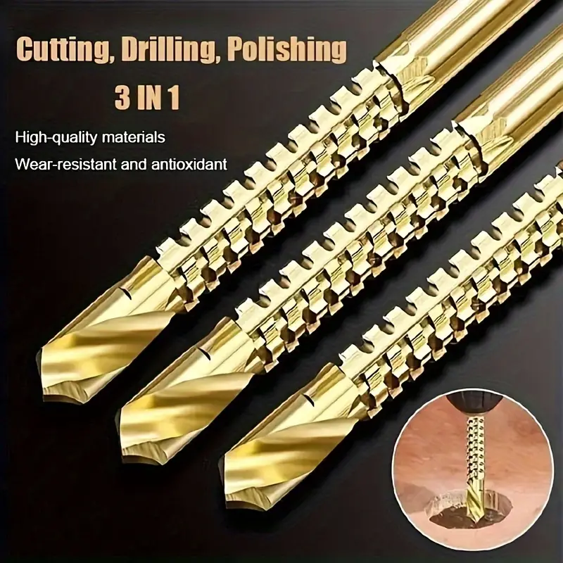 SwiftTap™ - Set 6 Burghie Spiralate HSS pentru Metal și Lemn