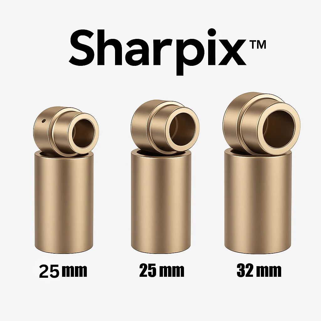 Set de 3 adaptoare metalice pentru tevi/tuburi