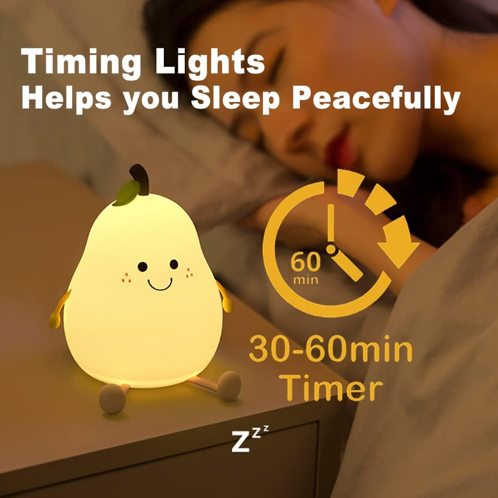 PearGlow™ - Lampa de Noapte in Forma de Para cu Lumini de Diferite Culori