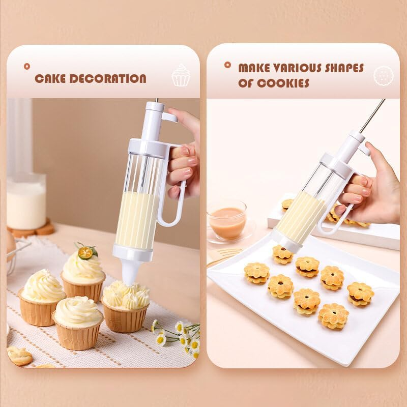 🔥OFERTA 1+1🔥Dispozitiv Decorare Prajituri si Toruturi cu 12 Discuri si 5 Duze