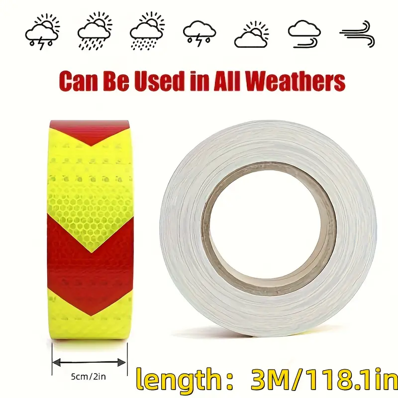 🔥OFERTA 1+1🔥Banda reflectorizanta vizibilitate (36m)