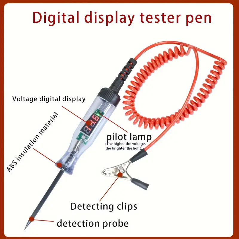 🔥OFERTA 1+1🔥Voltac™ - Tester Digital pentru Circuit Electric Auto (2.5-32V)