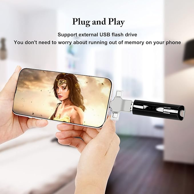 🔥OFERTA 1+1🔥Adaptor OTG 3 în 1 USB 3.0, Adaptor Micro/USB C la USB, Compatibil cu telefonul mobil/tabletă