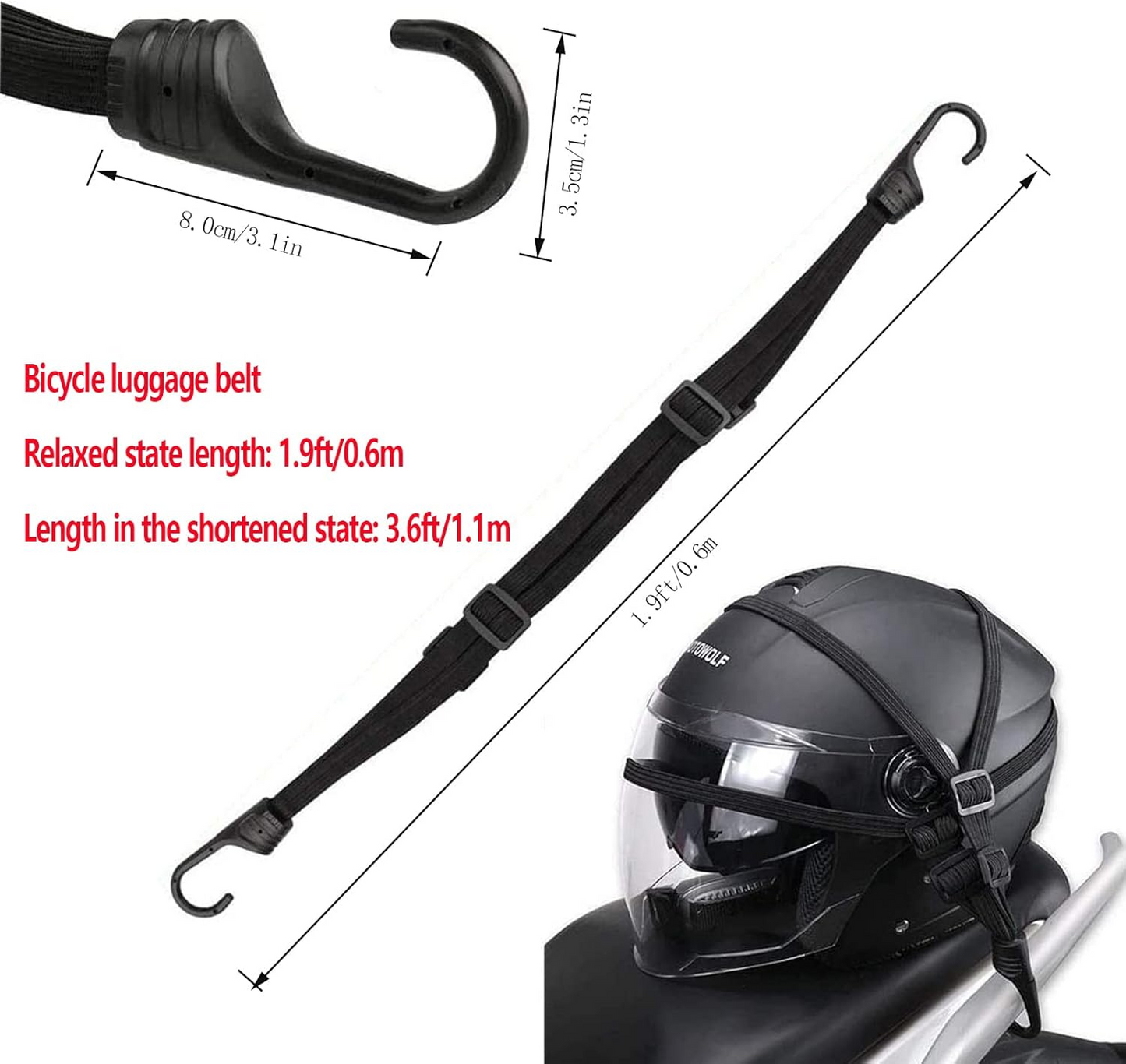 🔥OFERTA 1+1🔥HookCycle™ - Curele de Fixare Reglabile cu Carlige pentru Motocicleta si Bicicleta