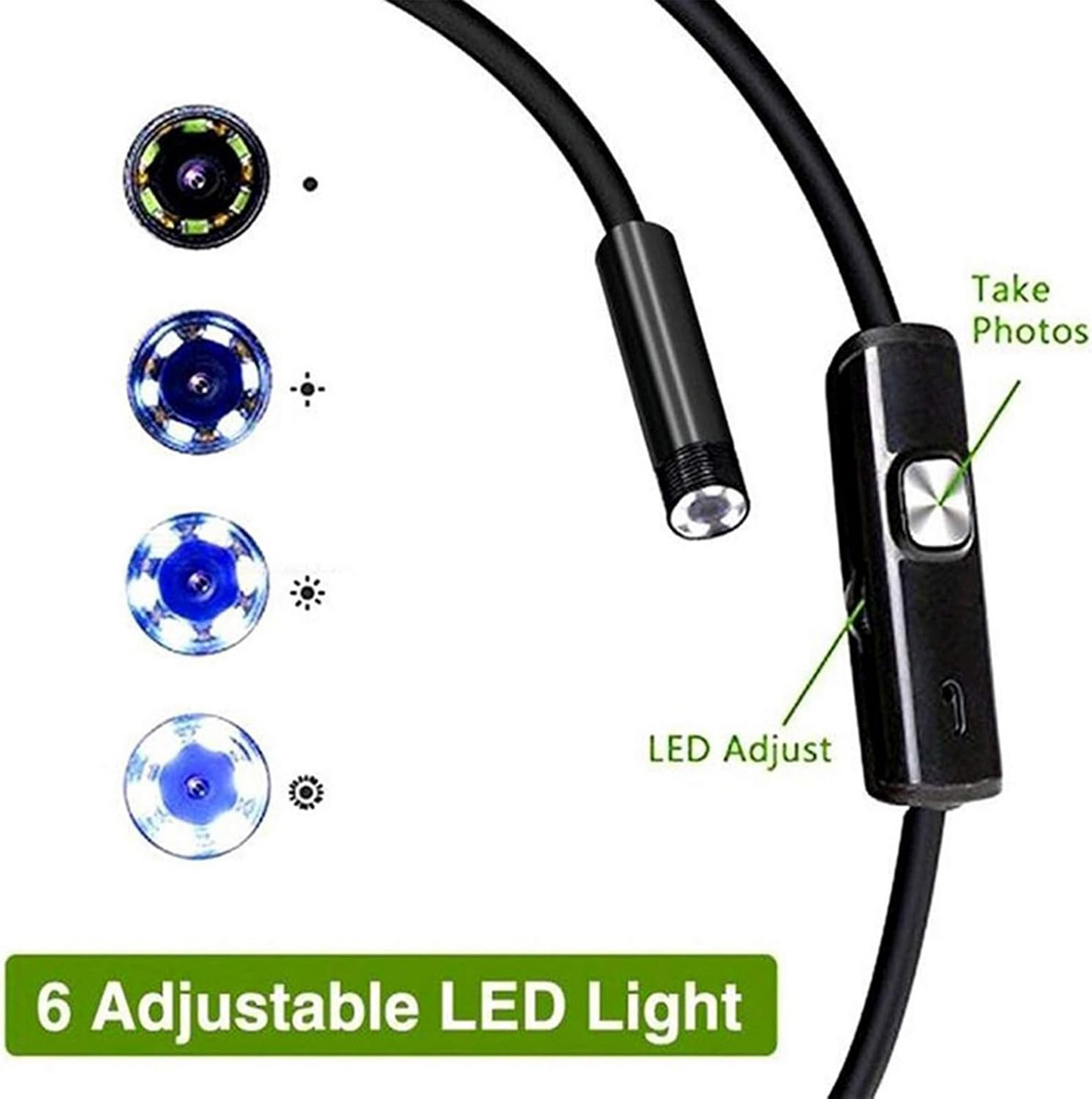 🔥OFERTA 1+1🔥EndoFlex™ 3-în-1 HD – Sonda USB 5,5 mm, 5 m