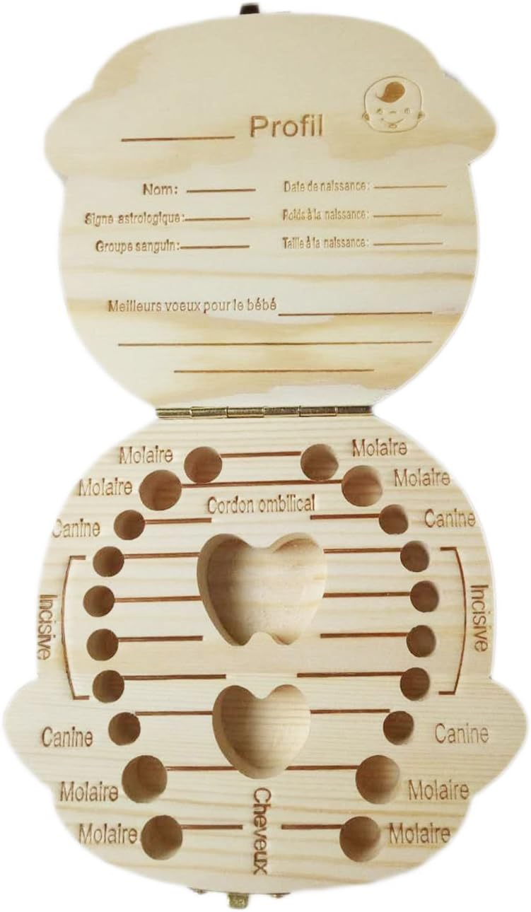 🔥OFERTA 1+1🔥Cutie de depozitare dinti de lapte pentru bebelusi