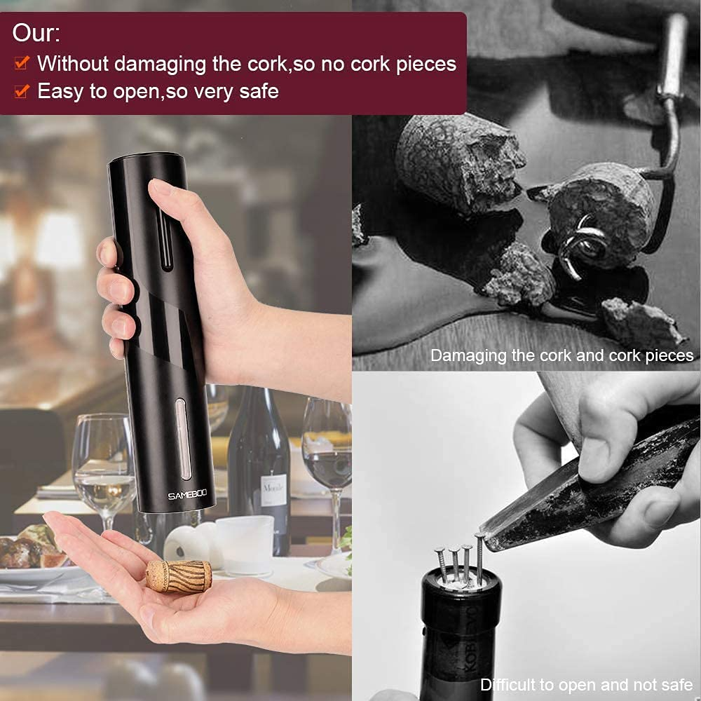 🔥OFERTA 1+1🔥Set Deschizator Electre de Sticle de Vin