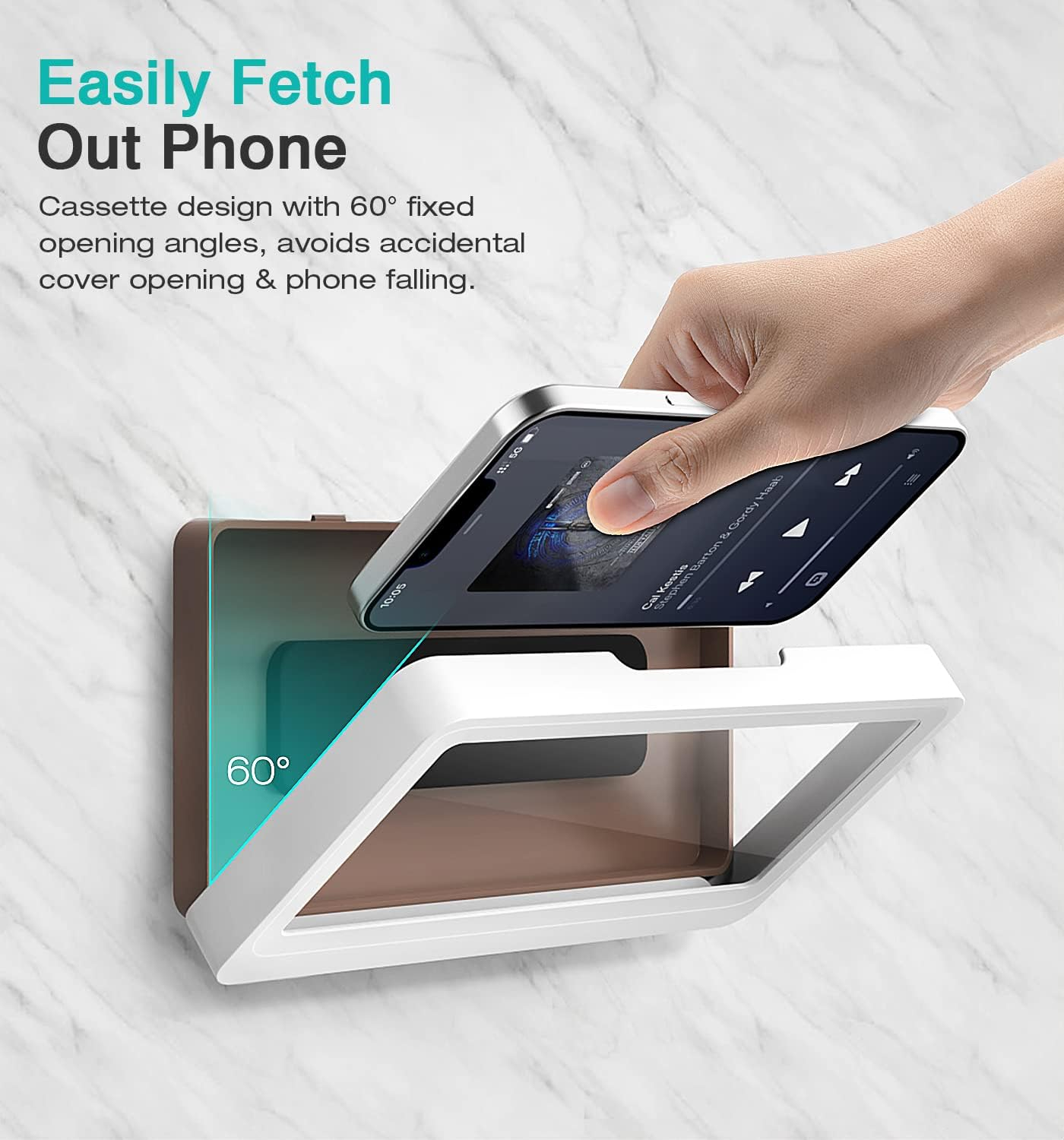 🔥Oferta 1+1🔥Suport de dus pentru telefon pentru telefoane 4-7 inch