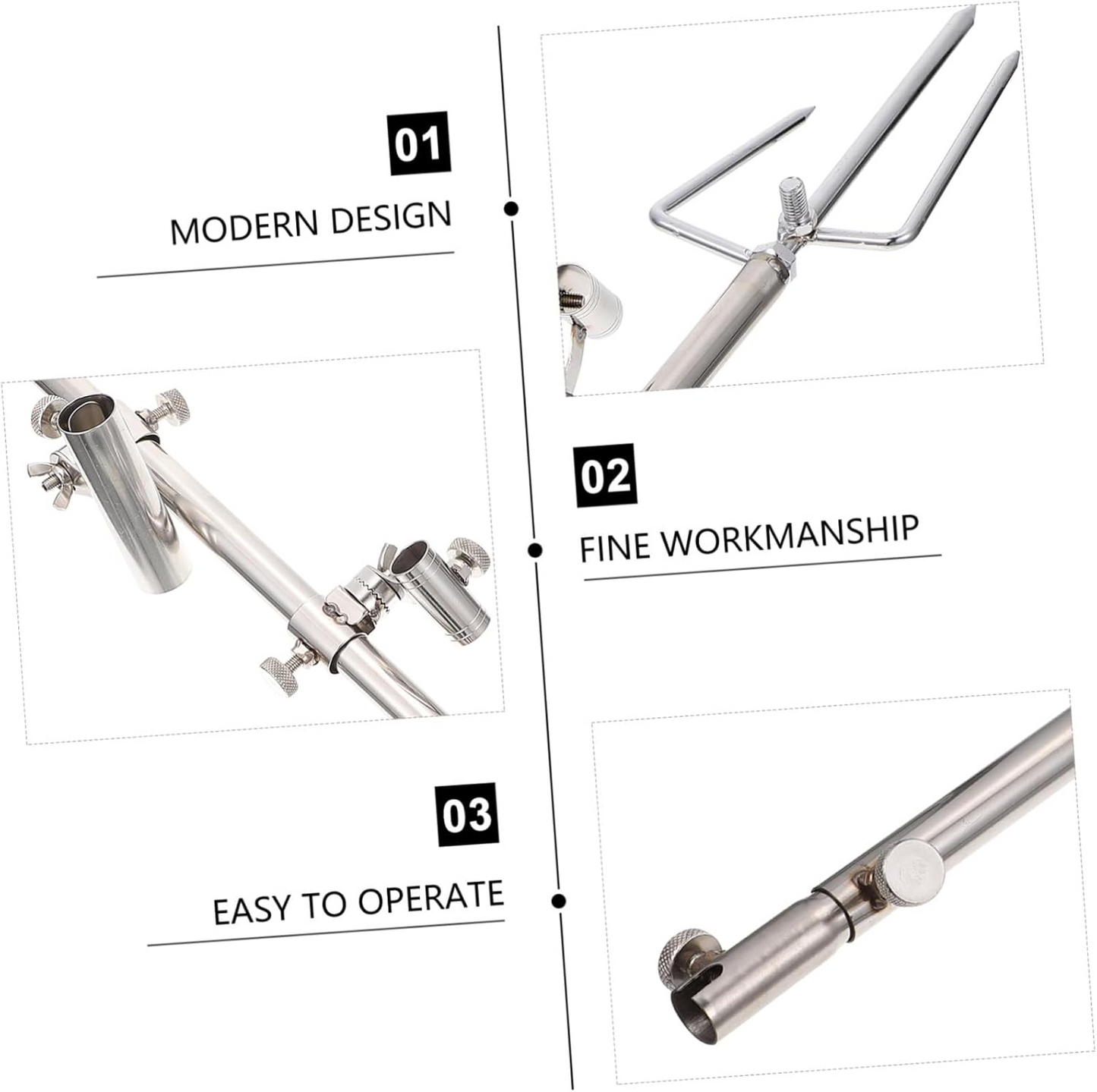 StainlessFlex™ Suport Multifunctional 3-in-1 pentru Pescuit