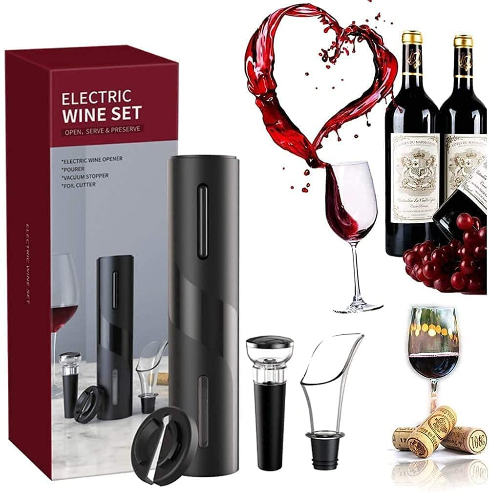 🔥OFERTA 1+1🔥Set Deschizator Electre de Sticle de Vin