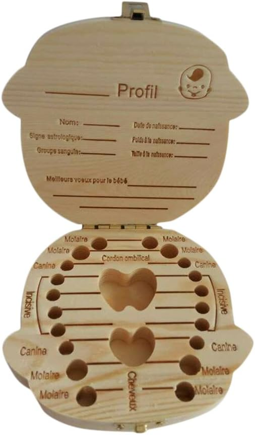 🔥OFERTA 1+1🔥Cutie de depozitare dinti de lapte pentru bebelusi