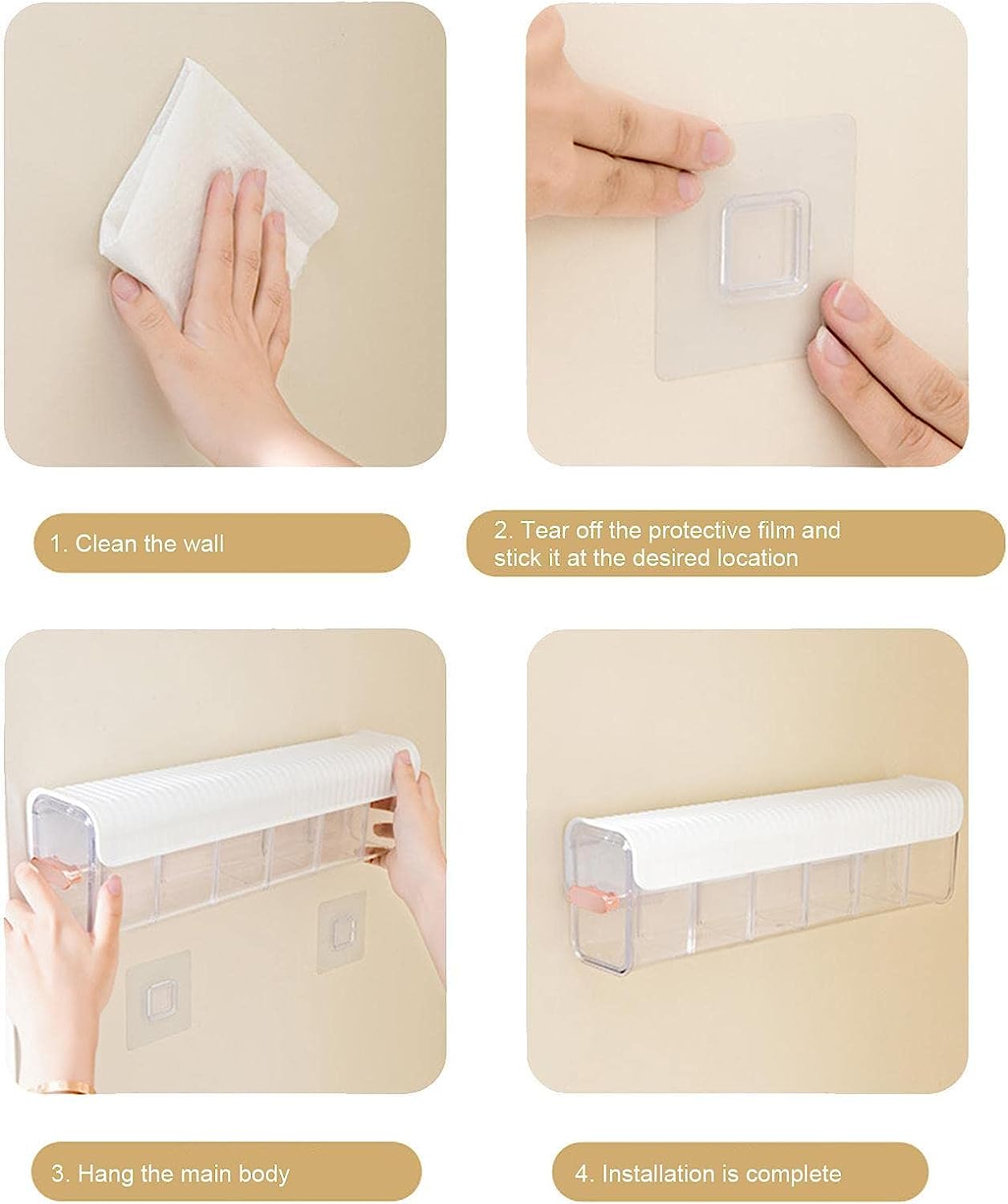 Organizator Transparent de Montat pe Pereteš„1+1! Comanzi 1 si Primesti 2š„