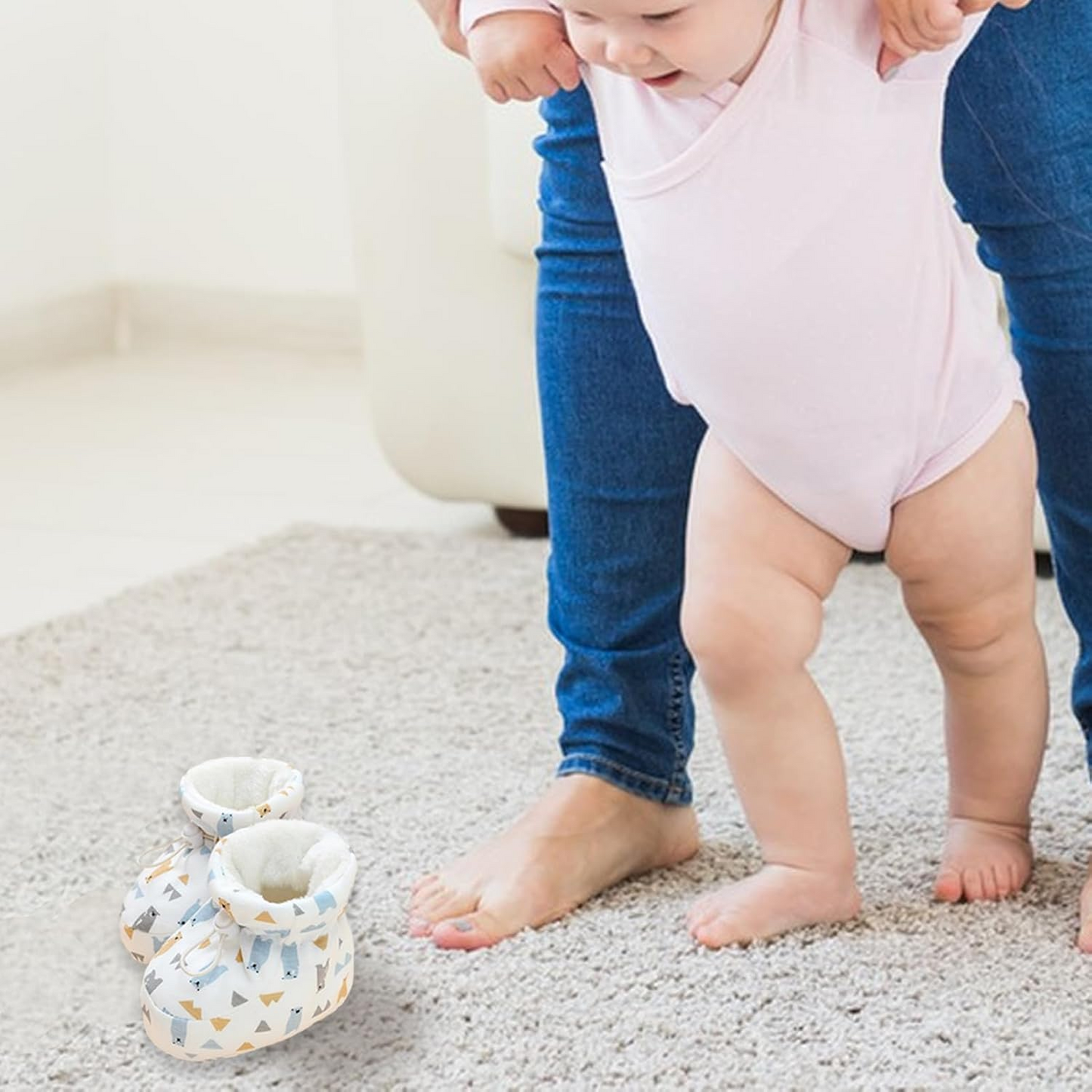 SnuggleToes™ - Botine Calduroase Anti-Alunecare pentru Copilasi