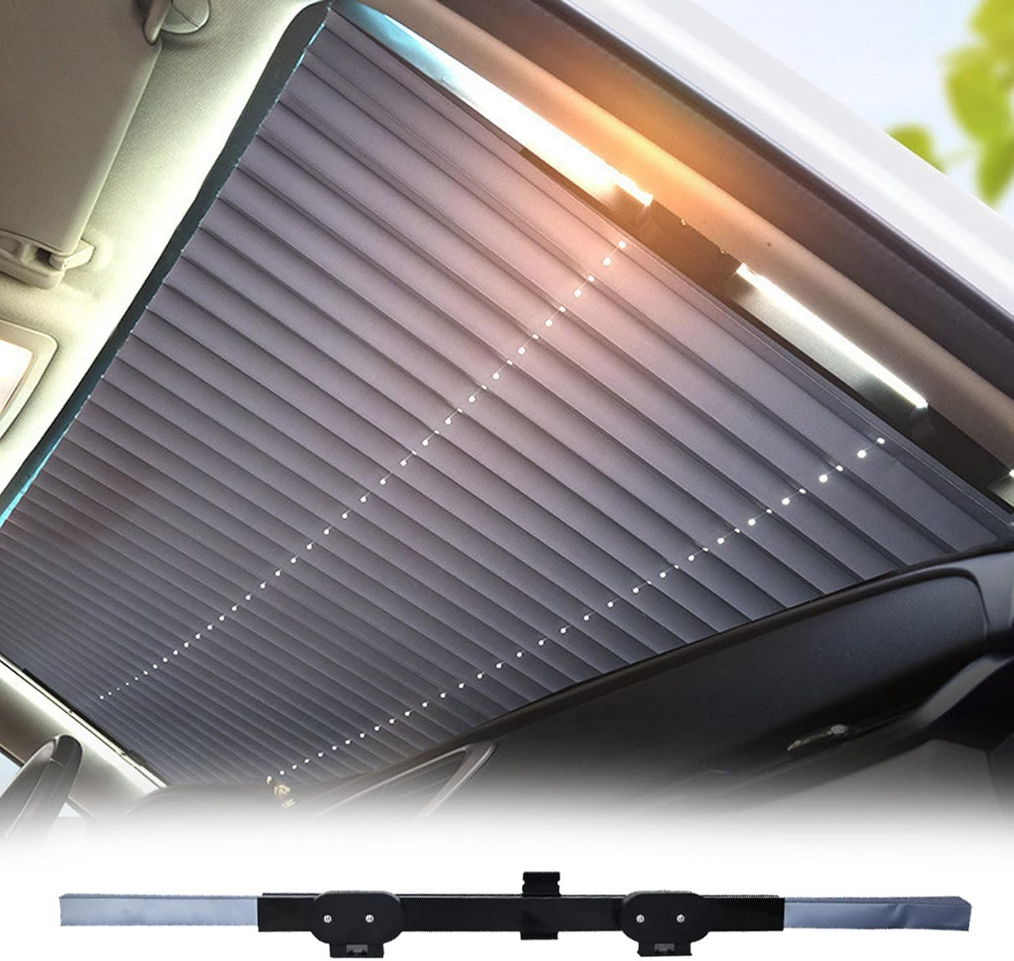 🔥OFERTA 1+1🔥ProShade™ Parasolar Tip Jaluzea pentru Parbriz si Luneta (80x200cm)