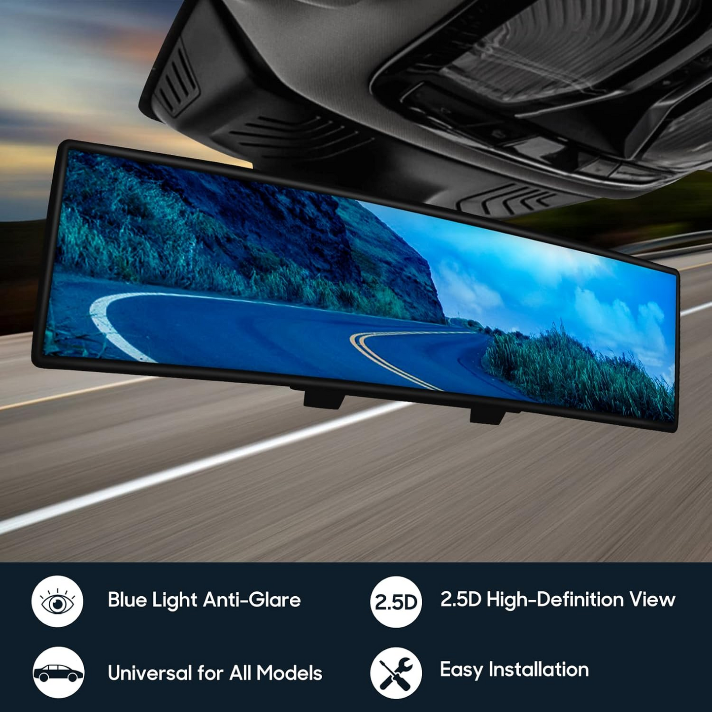 SafeView Elite™ – Oglinda retrovizoare panoramica HD pentru masina