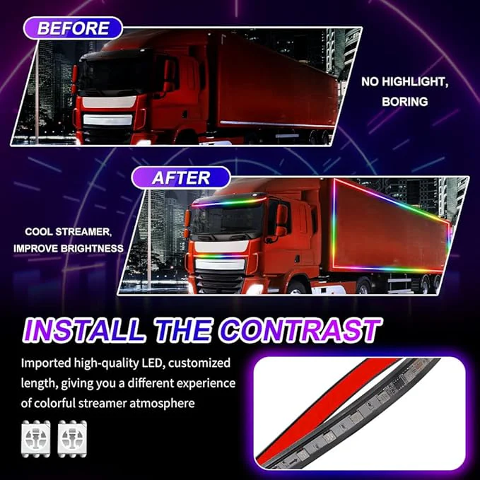 🔥OFERTA 1+1🔥Banda Luminoasa LED pentru Camion (1m)