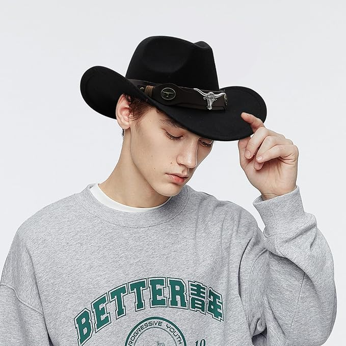 WildEdge™ - Palarie Cowboy Clasica cu Branita