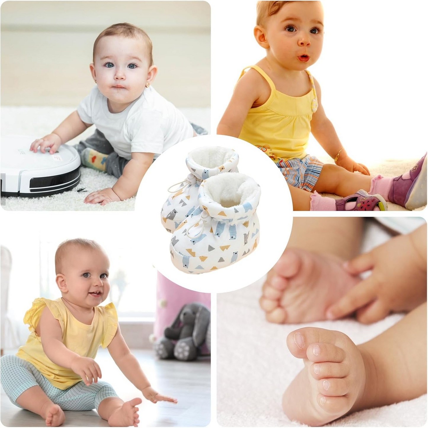 SnuggleToes™ - Botine Calduroase Anti-Alunecare pentru Copilasi