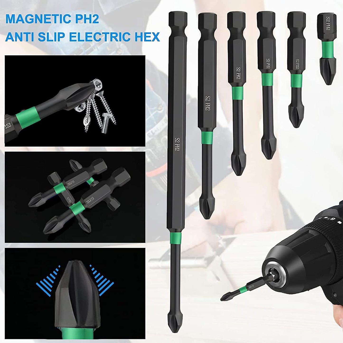 ⭐OFERTA 1+1 SETURI⭐BiteHold™ Set de 6 bucati de biti magnetici