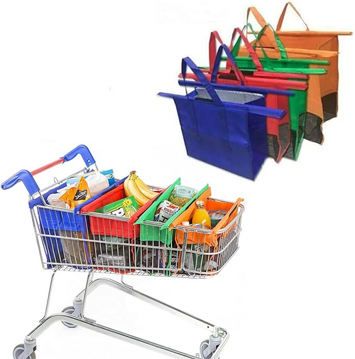 🔥Oferta 1+1🔥Genți de cumpărături reutilizabile (Set de 4)