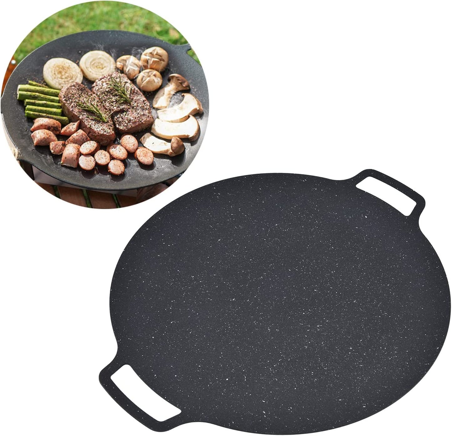 🔥OFERTA 1+1🔥Tigaie cu manere Coreeana pentru Gratar (38cm)