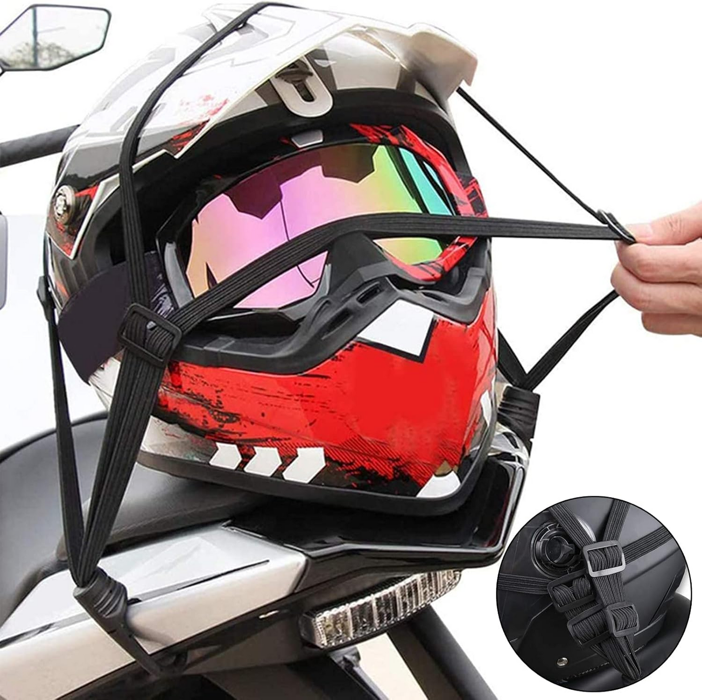 🔥OFERTA 1+1🔥HookCycle™ - Curele de Fixare Reglabile cu Carlige pentru Motocicleta si Bicicleta