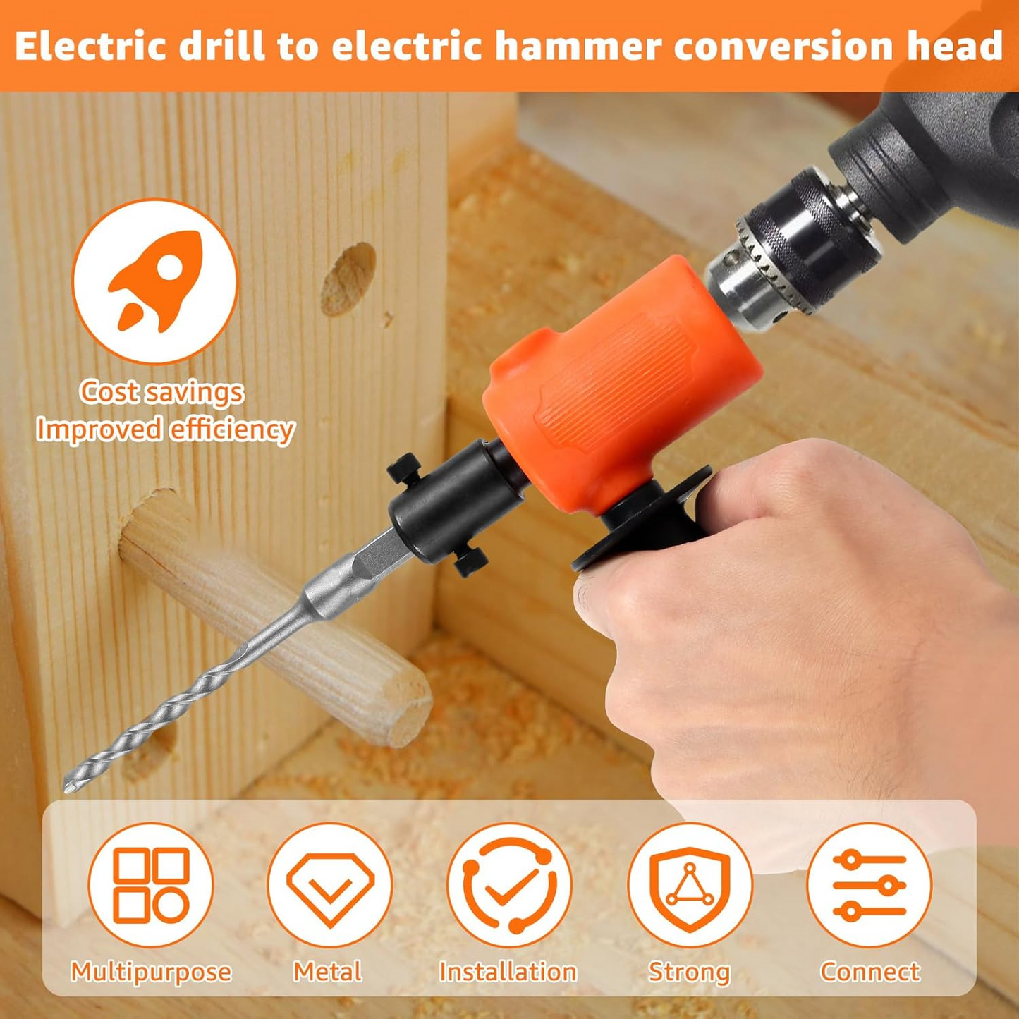 HammerFlex™ - Kit Adaptare Bormașină Electrică la Ciocan