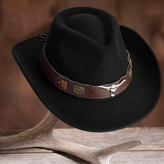 WildEdge™ - Palarie Cowboy Clasica cu Branita
