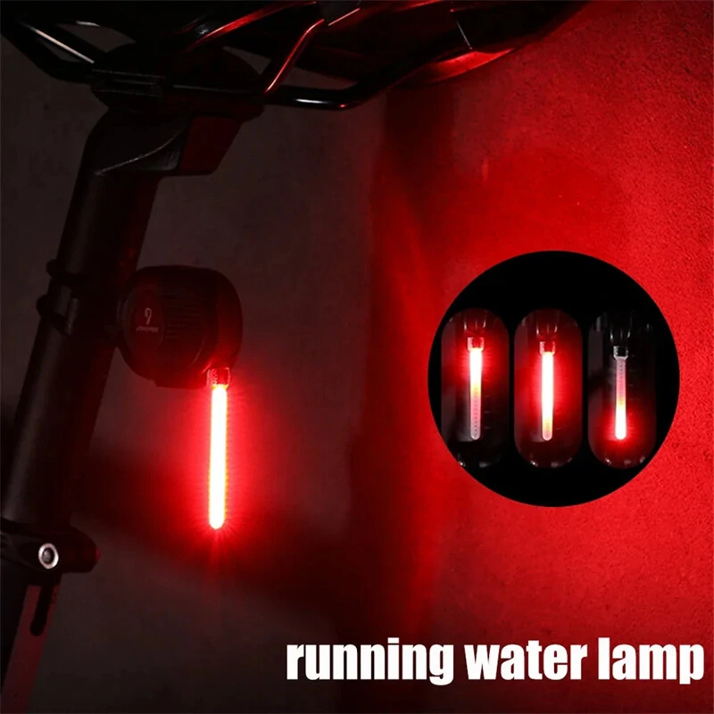Lampă spate de avertizare pentru bicicletă