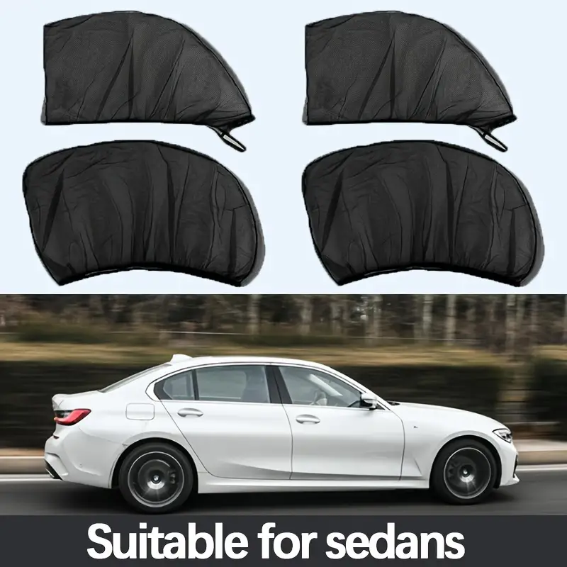 AutoGuard™ - Set de 4 Plase Anti-Tantari pentru Geamurile Laterale ale Masinii