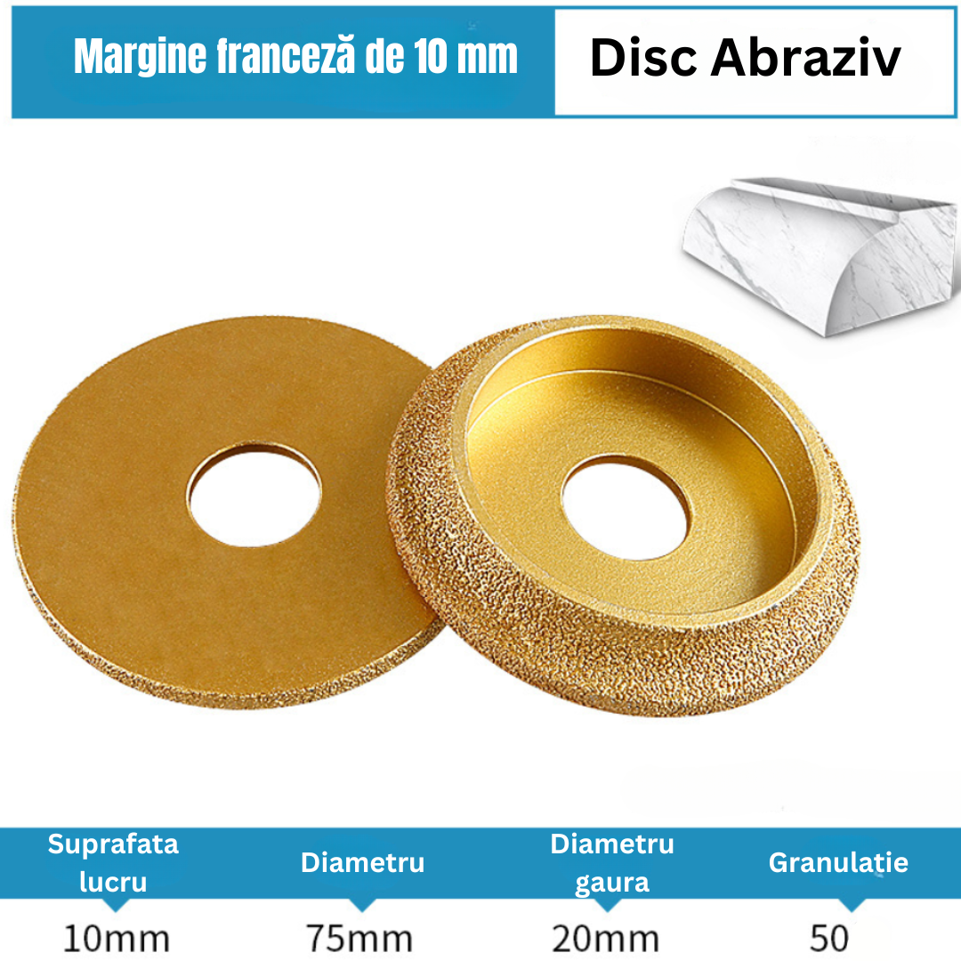 GoldEdge™ - Disc Abraziv Profesional pentru Marmura, Granit si Placi