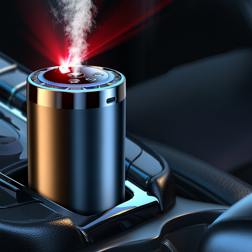 AromaDrive™ – Umidificator Auto Inteligent cu Lumina Ambientala si Reincarcare USB