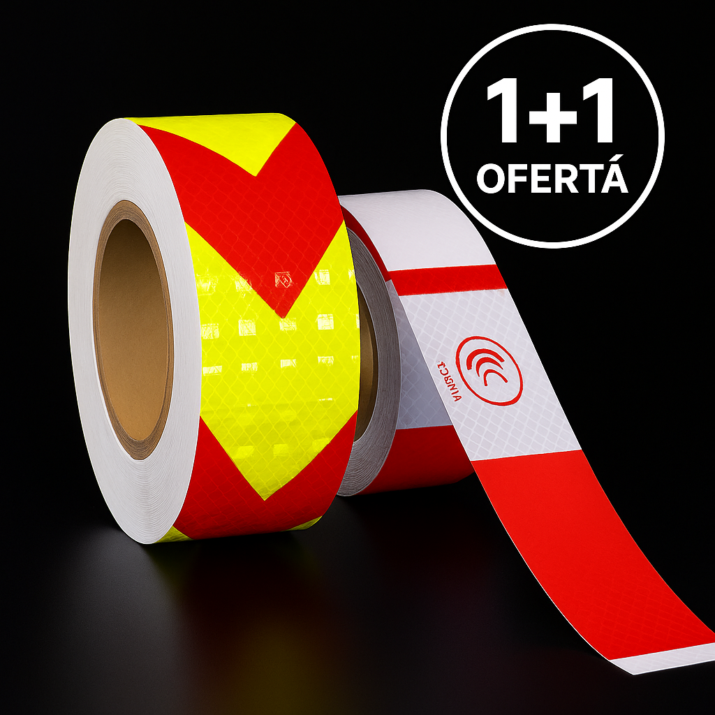 🔥OFERTA 1+1🔥Banda reflectorizanta vizibilitate (36m)