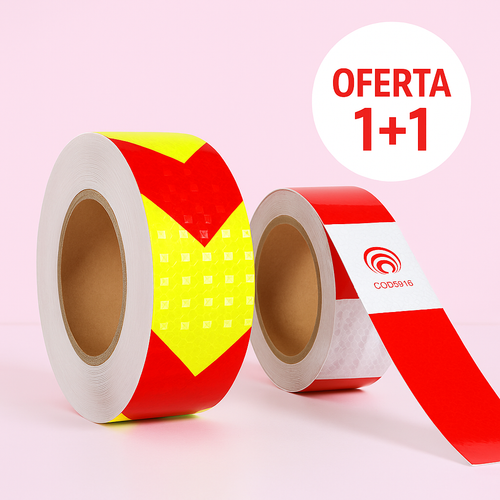 🔥OFERTA 1+1🔥Banda reflectorizanta vizibilitate (36m)