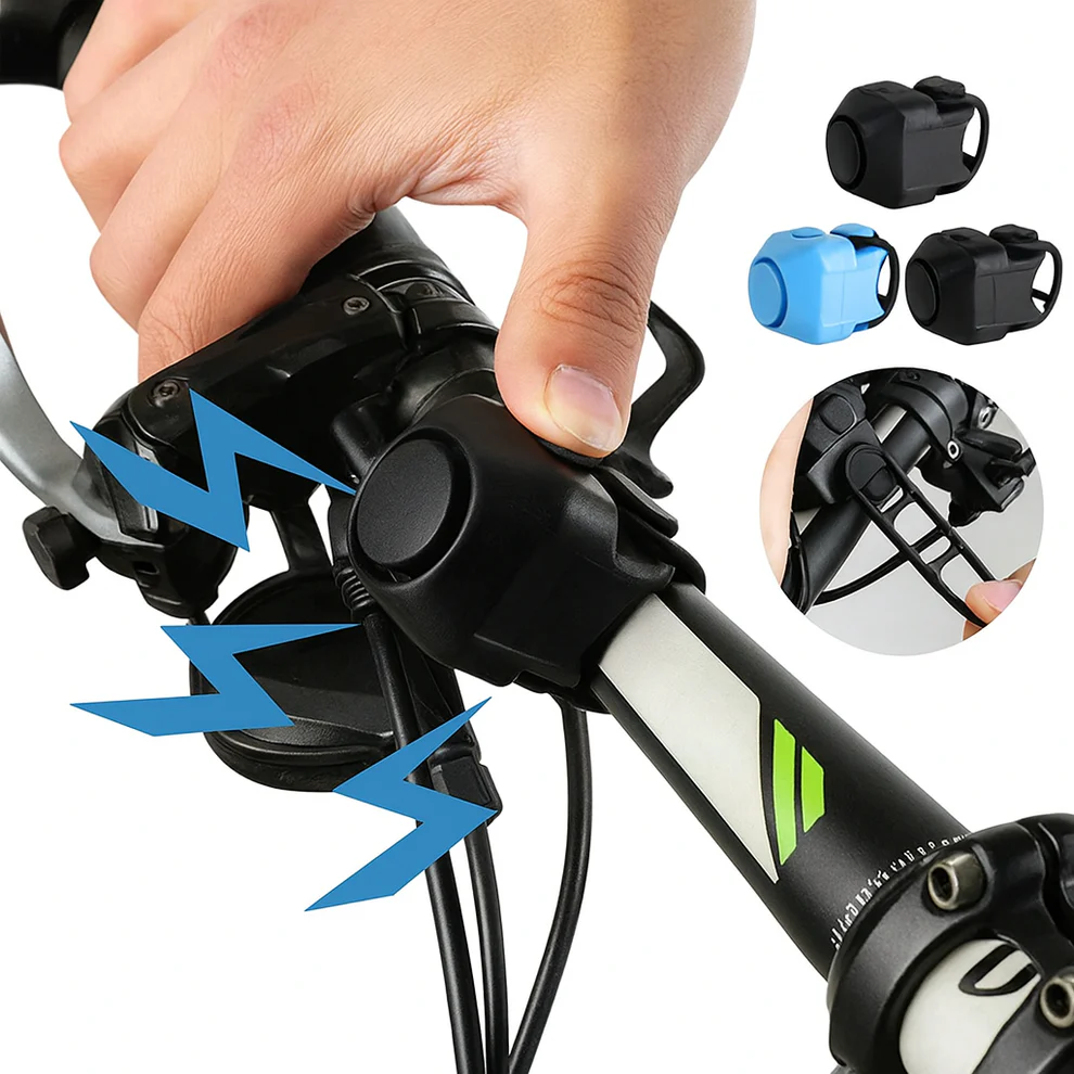 BikeBuzz™ – Claxon Electronic pentru Bicicleta cu 5 Sunete si 130 dB