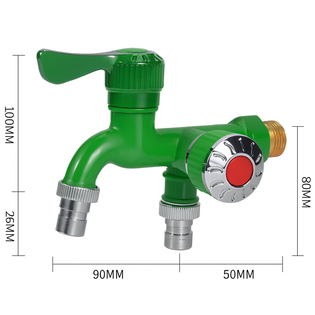 FlowSplit™ – Robinet dublu multifunctional cu doua iesiri independente