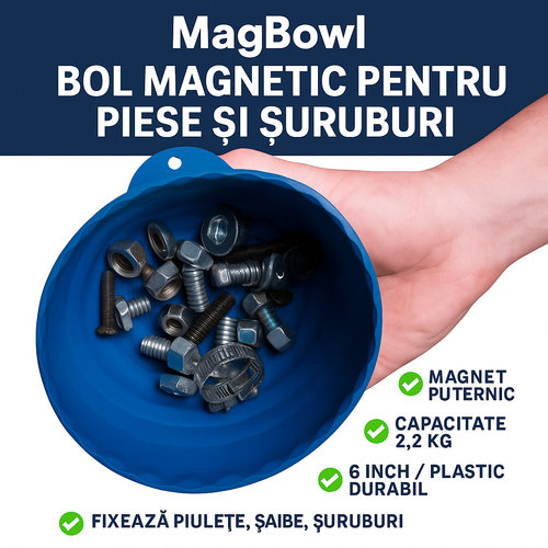 MagBowl™ – Bol magnetic pentru piese, suruburi si accesorii