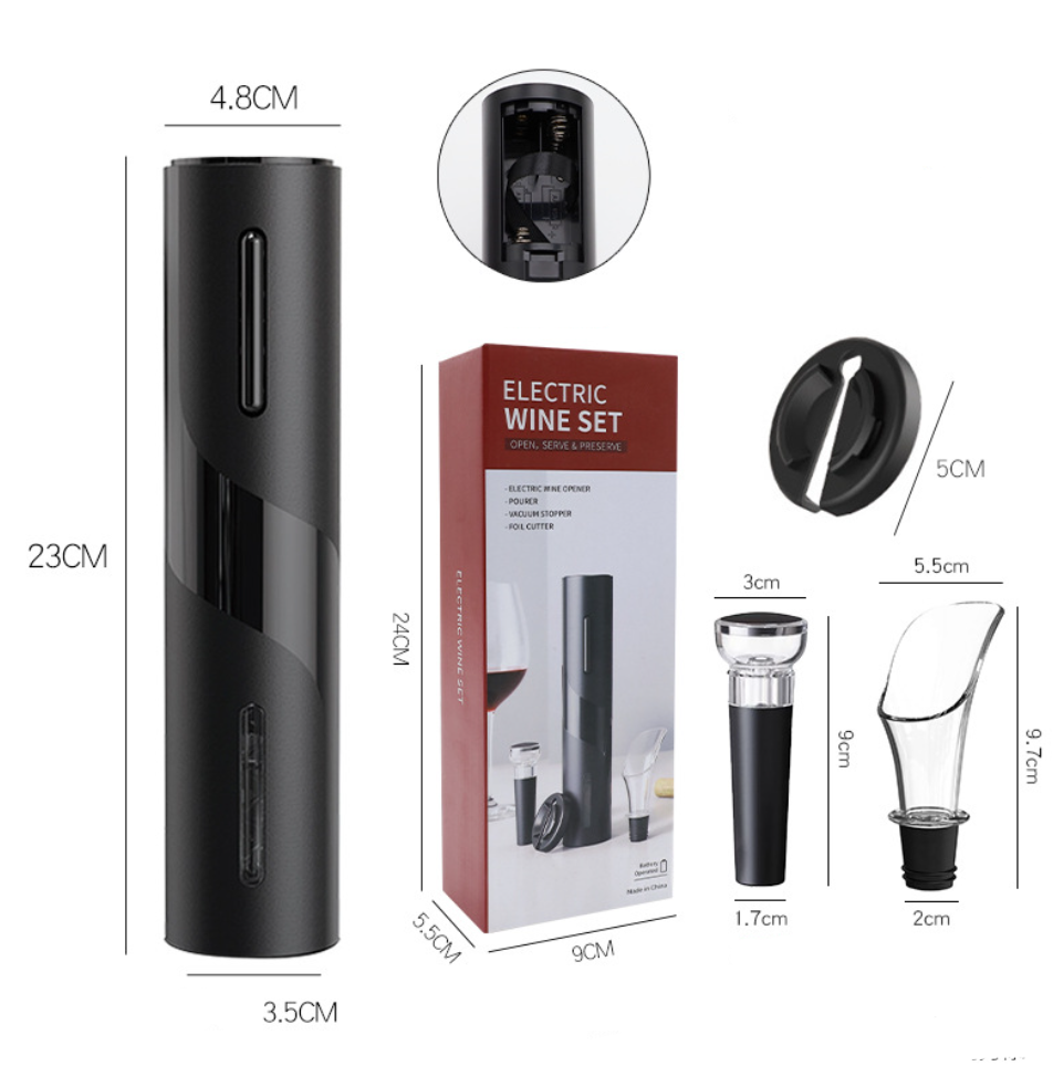 🔥OFERTA 1+1🔥Set Deschizator Electre de Sticle de Vin