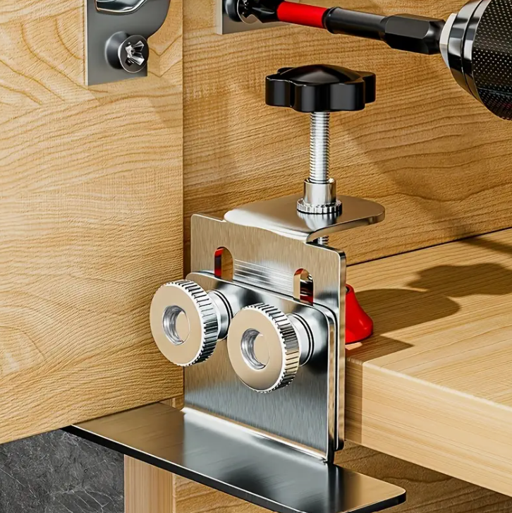 🔥OFERTA 1+1🔥Fixture™ Suport Multifunctional din pentru Instalarea si Alinierea Usilor de Dulapuri