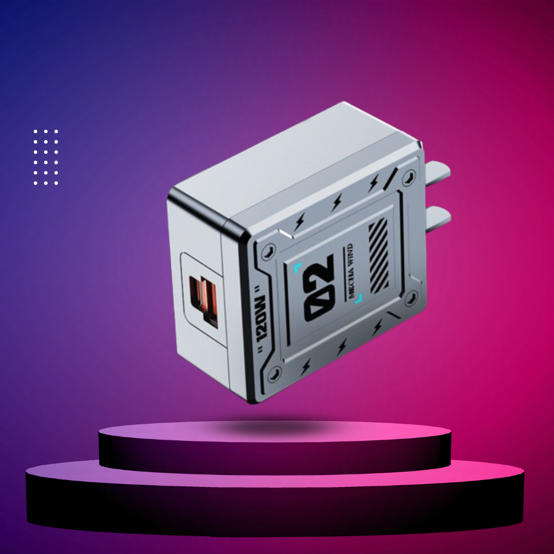 PowerMax™ - Incarcator Super Rapid 4-în-1 de 120W, Compatibil cu Apple și Android + Cablu USB Inclus