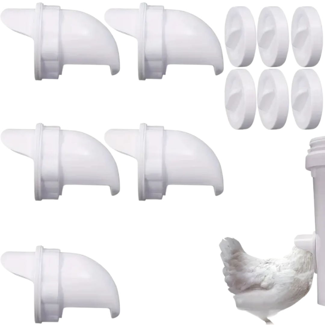PoultryFeeder™ - Set de 5 Guri de Hranire pentru Pasari