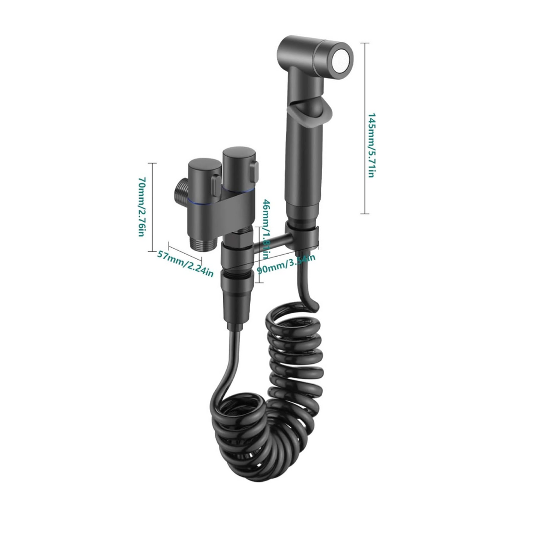 HydroZap™ - Pulverizator Bideu cu Jet Puternic si Valvă Dubla
