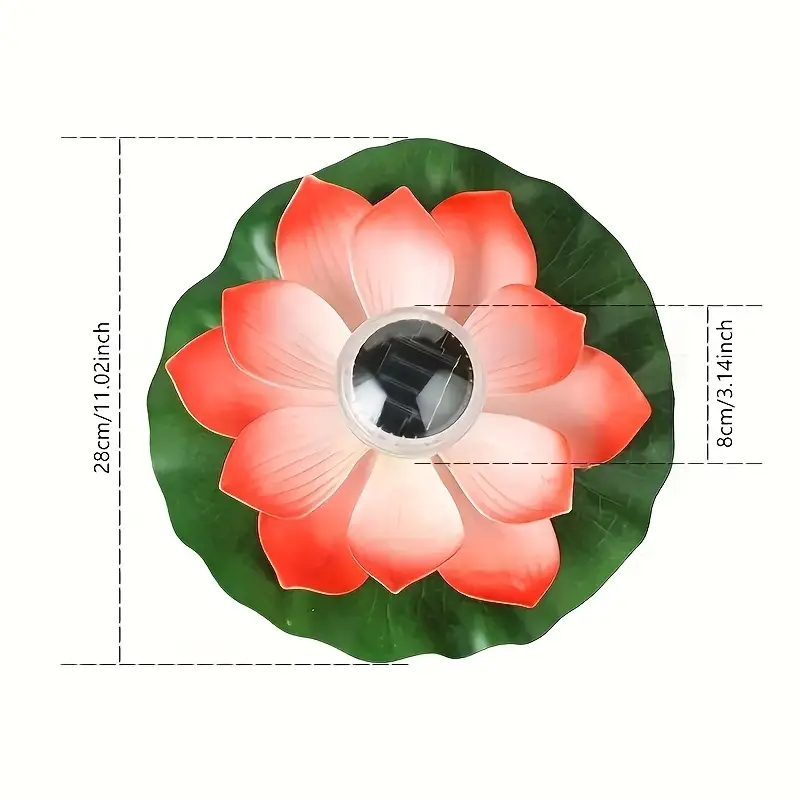 LumiLily™ – Flori Solare Plutitoare cu Iluminare LED pentru Gradina, Iaz sau Fantana
