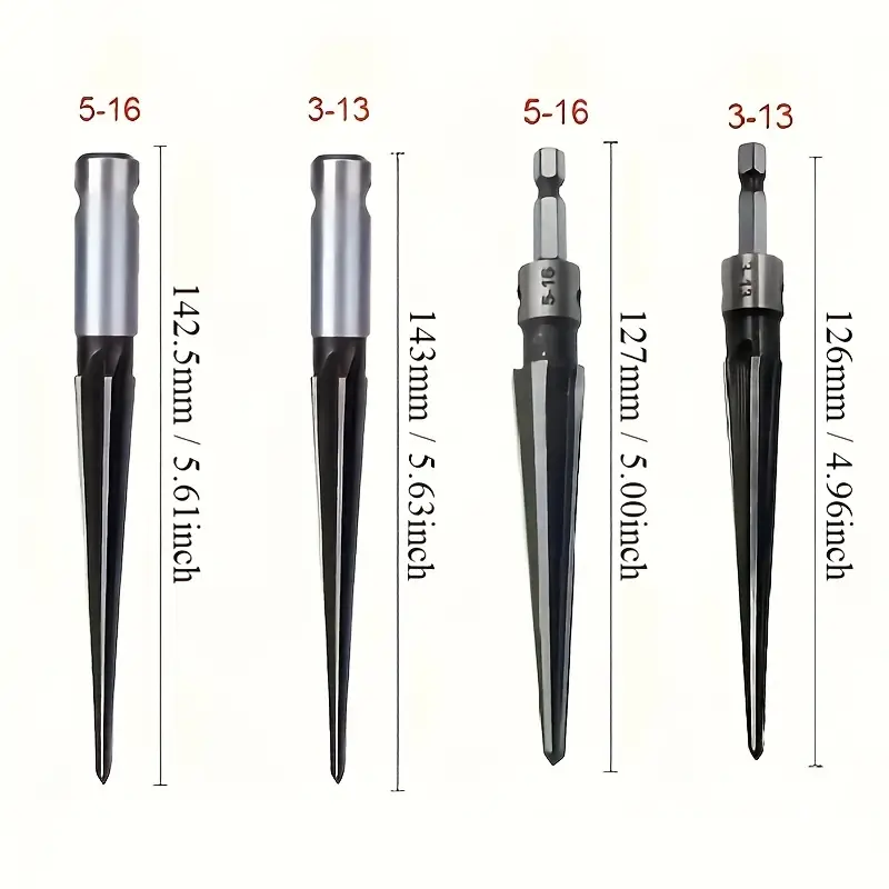 SharpCraft™ - Set Burghie Conice si Freze pentru Lemn si Metal (SET 4 Bucati)