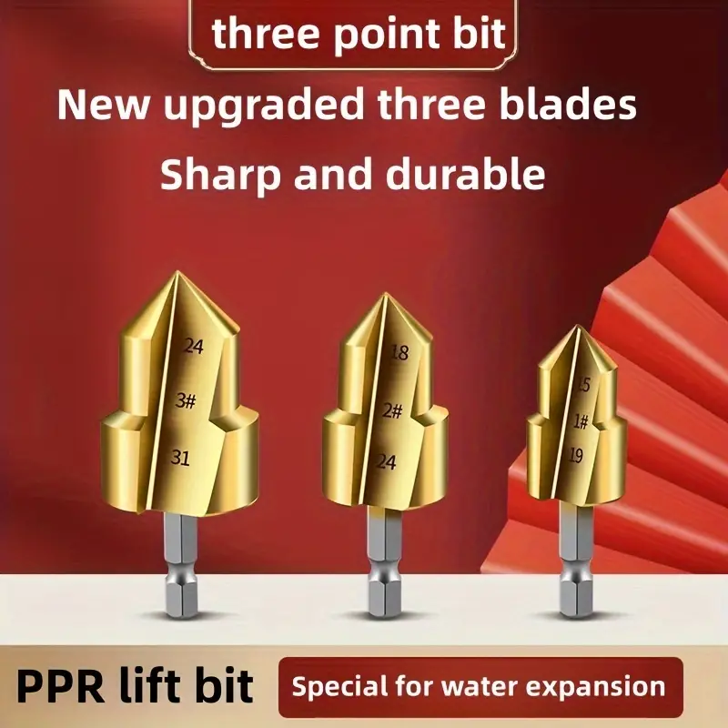 PipePro™ - Set Burghie Escalonate 3Pcs pentru Tevi PPR