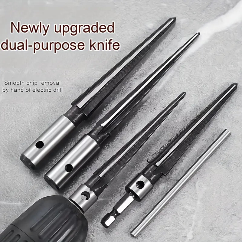 SharpCraft™ - Set Burghie Conice si Freze pentru Lemn si Metal (SET 4 Bucati)