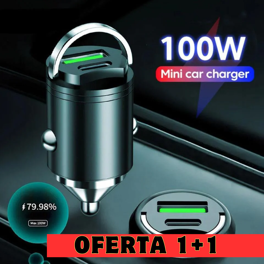 Oferta 1+1! USB tip C QC3.0 Incarcator de Masina