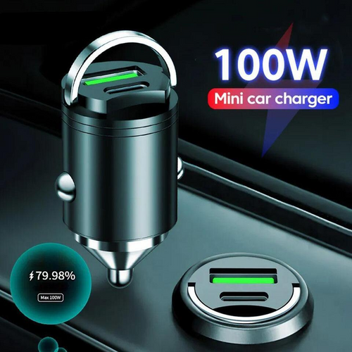 Oferta 1+1! USB tip C QC3.0 Incarcator de Masina